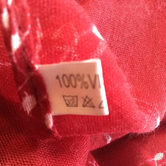 🇨🇦 Music Notes Scarf Red Light Weight Infinity - Picture 5 of 6